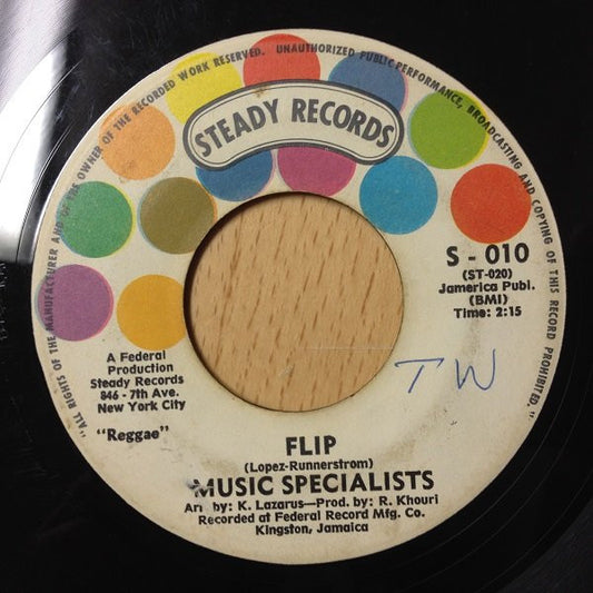 Music Specialists* : Dynamic Pressure / Flip (7")
