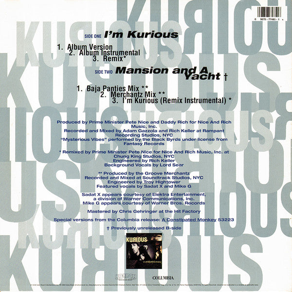 Kurious : I'm Kurious (12")