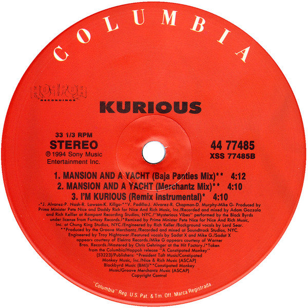 Kurious : I'm Kurious (12")