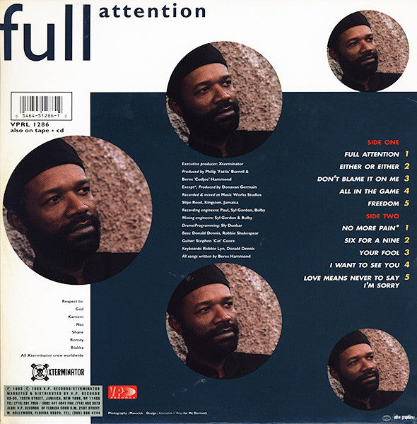 Beres Hammond : Full Attention (LP, Album)
