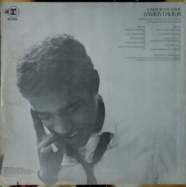 Sammy Davis Jr. : Lonely Is The Name (LP, Album)