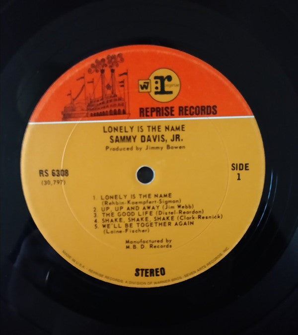 Sammy Davis Jr. : Lonely Is The Name (LP, Album)