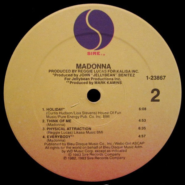 Madonna : Madonna (LP, Album, RE)