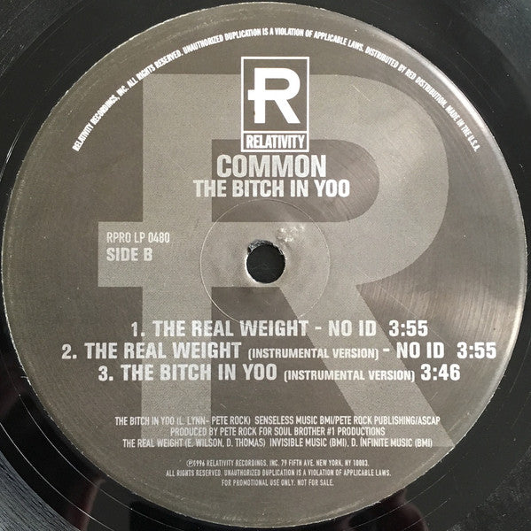 Common / No I.D. : The Bitch In Yoo / The Real Weight (12", Promo)