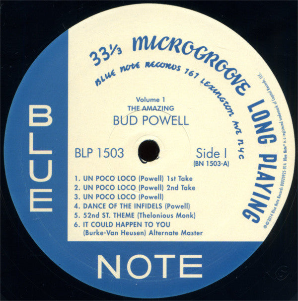 Bud Powell : The Amazing Bud Powell, Volume 1 (LP, Album, Mono, RE, RM)