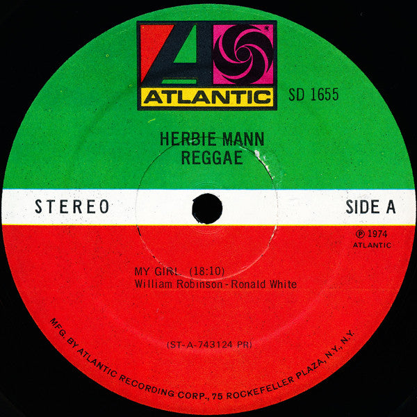 Herbie Mann : Reggae (LP, Album, PR )