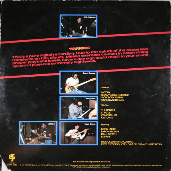 Billy Cobham : Warning (LP, Album, Promo)