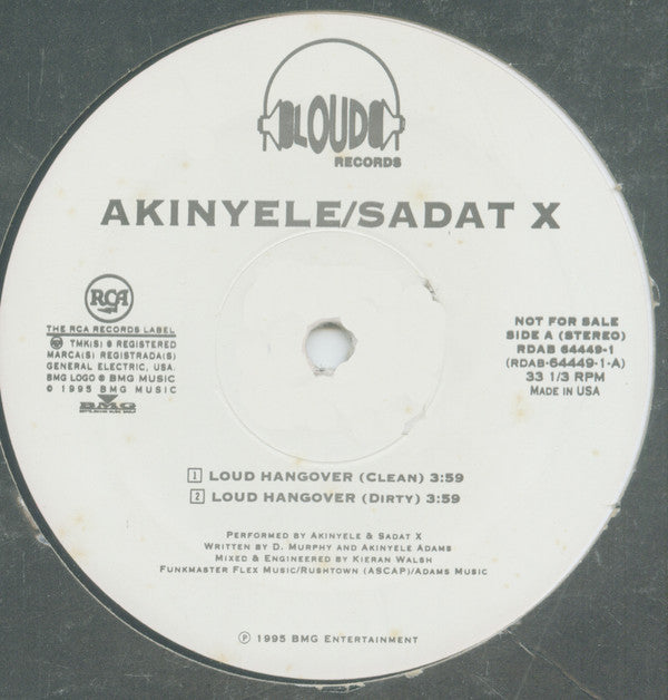 Akinyele / Sadat X : Loud Hangover (12", Promo)