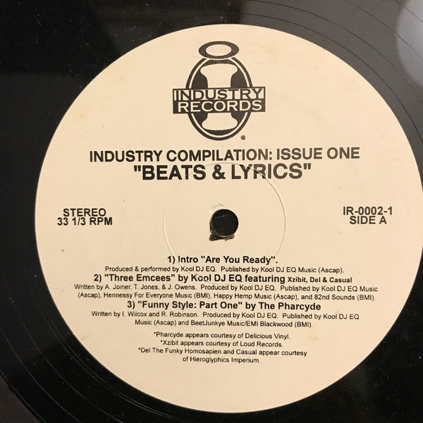 Various : Beats & Lyrics (Industry Hip Hop Compilation: Issue One) (2xLP, Comp)