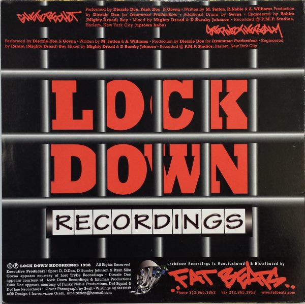 Diezzle Don, Funk Doc , And Gov Mattic : Ghetto Red Hot / Step Into The Realm (12")