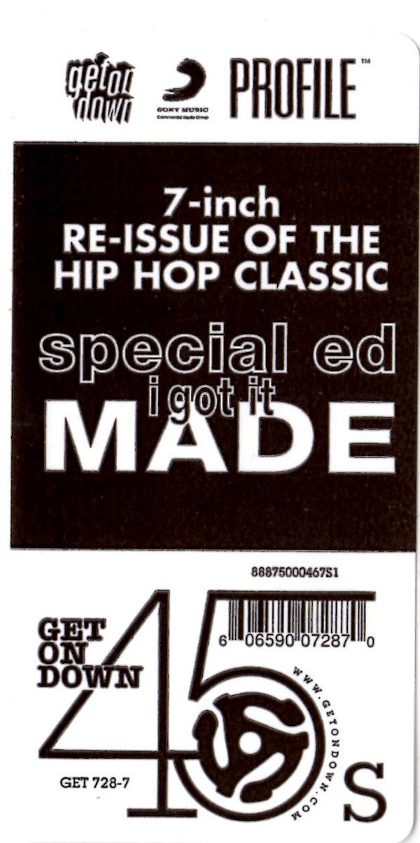 Special Ed : I Got It Made (7", Single, RE)