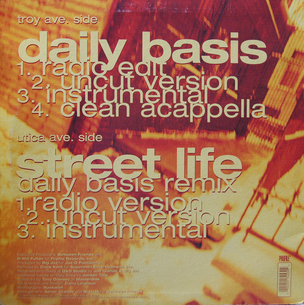Da Ranjahz : Daily Basis / Street Life (12", Single)