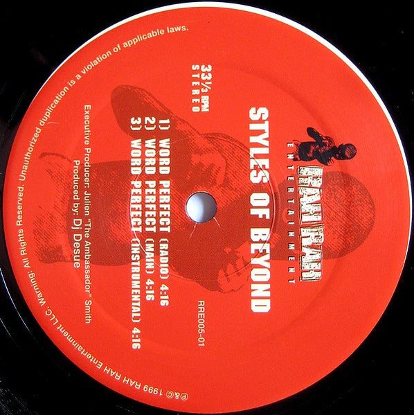 Styles Of Beyond / Dilated Peoples : Word Perfect / Basics (Remix) (12")