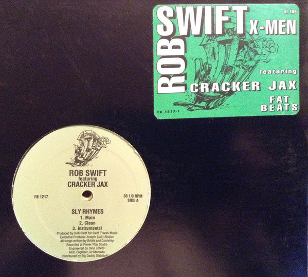 Rob Swift Featuring Cracker Jax : Sly Rhymes / Nickel And Dime (12")