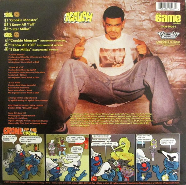 Agallah : The Crookie Monster (12", Maxi)