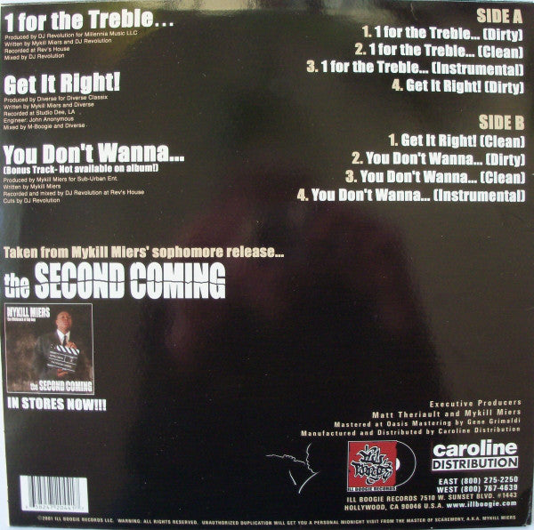 Mykill Miers : 1 For The Treble... (12")