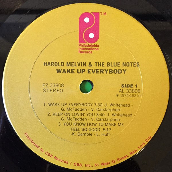 Harold Melvin And The Blue Notes : Wake Up Everybody (LP, Album, Pit)