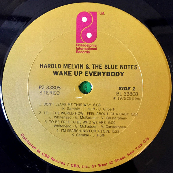 Harold Melvin And The Blue Notes : Wake Up Everybody (LP, Album, Pit)