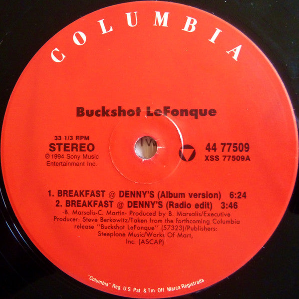 Buckshot LeFonque : Breakfast @ Denny's (12")