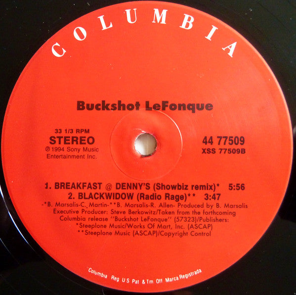 Buckshot LeFonque : Breakfast @ Denny's (12")