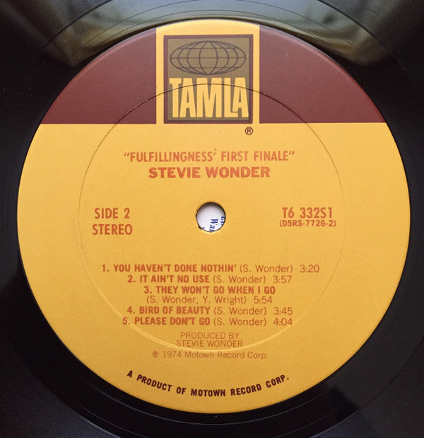Stevie Wonder : Fulfillingness' First Finale (LP, Album, Gat)