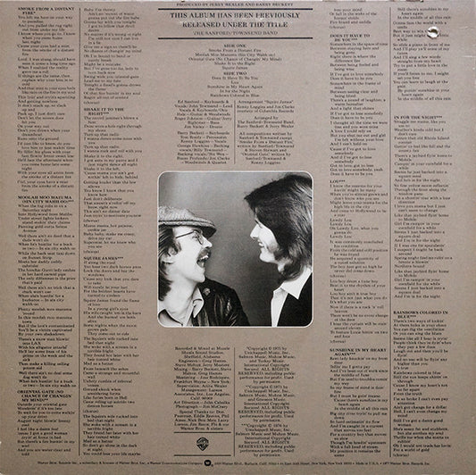 Sanford & Townsend : Smoke From A Distant Fire (LP, Album, RE, Win)