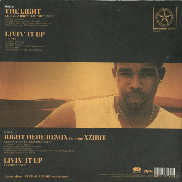 Pharoahe Monch : The Light / Livin' It Up/ Right Here (Remix) (12", Promo)