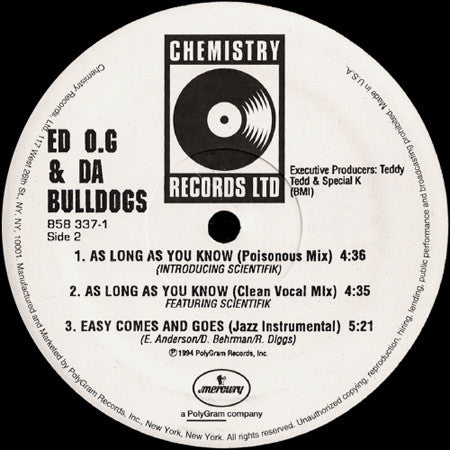 Ed O.G & Da Bulldogs : Love Comes And Goes (12")