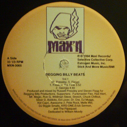 Begging Billy Beats : Vol. 1 (12", EP)