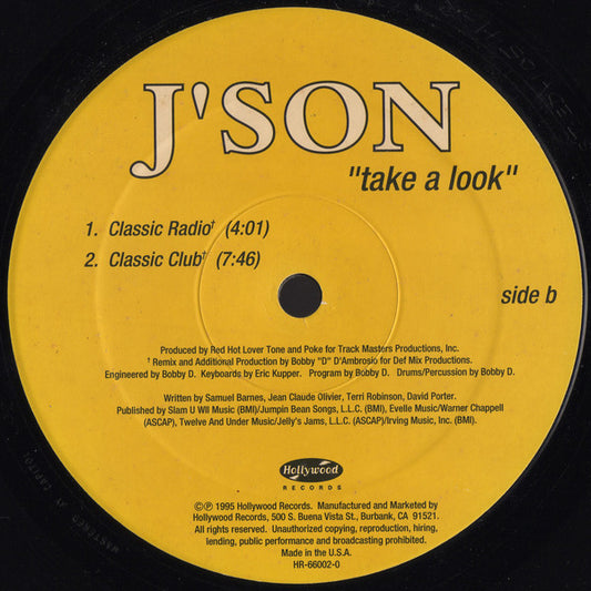 J'Son : Take A Look (12")