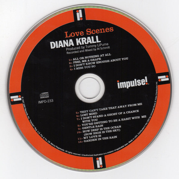 Diana Krall : Love Scenes (CD, Album, RE)