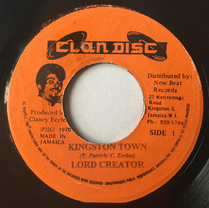 Lord Creator : Kingston Town (7", RE, Ora)