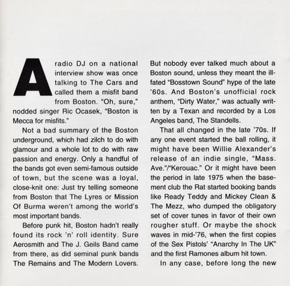 Various : DIY: Mass. Ave. - The Boston Scene (1975-83) (CD, Comp)