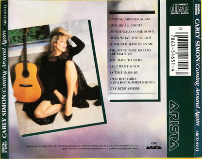 Carly Simon : Coming Around Again (CD, Album, Club)