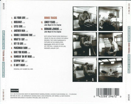 John Mayall With Eric Clapton : Blues Breakers (CD, Album, RE, RM)