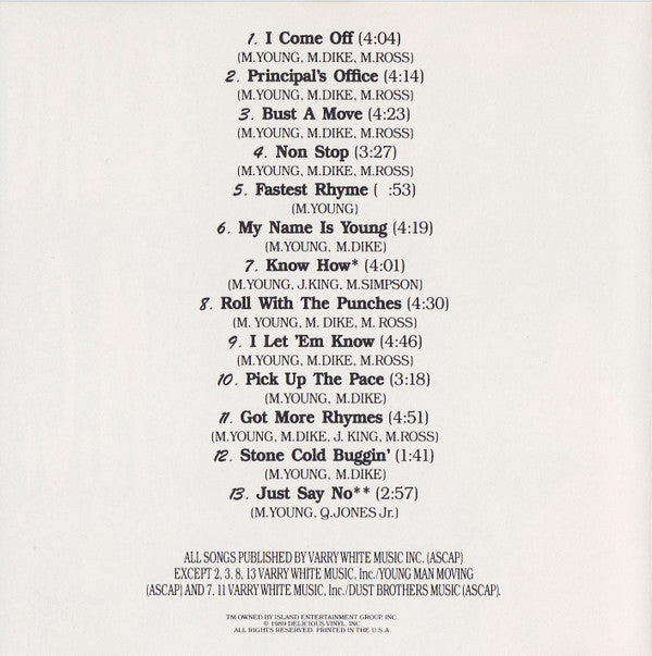 Young M.C.* : Stone Cold Rhymin' (CD, Album, SRC)