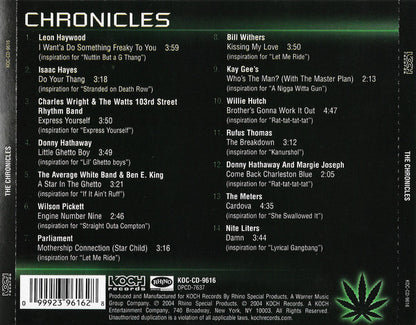 Various : Chronicles: Roots of G Funk, Soul Classics That Inspired The Chronic (CD, Comp)
