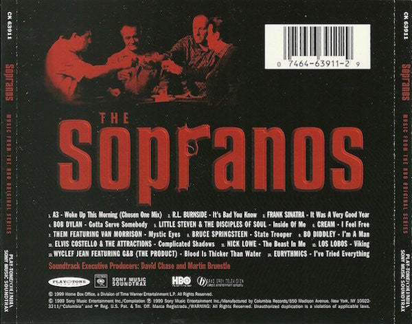 Various : The Sopranos (Music From The HBO Original Series) (CD, Comp)