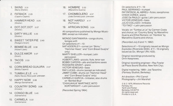 Mongo Santamaria : Skins (CD, Comp, Club, RM)