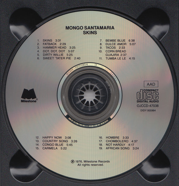 Mongo Santamaria : Skins (CD, Comp, Club, RM)
