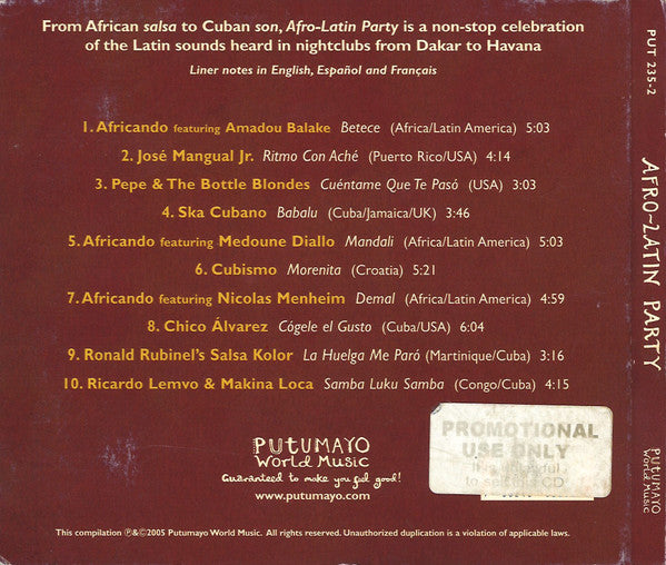 Various : Afro-Latin Party (CD, Comp, Dig)