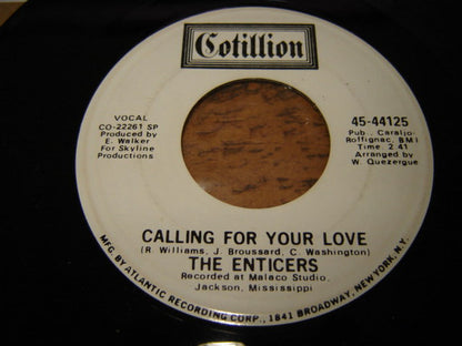 The Enticers : Storyteller (7", Promo, SP )