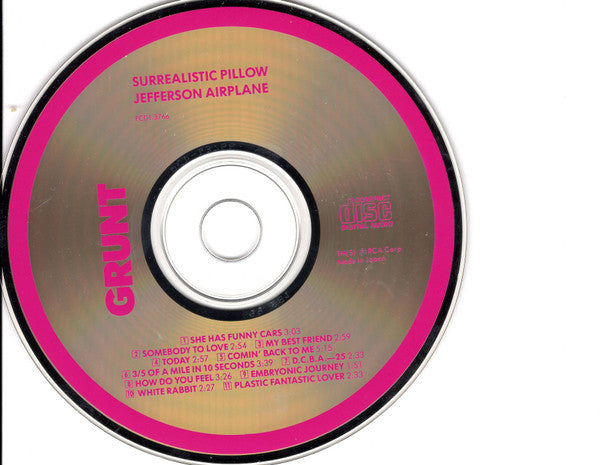 Jefferson Airplane : Surrealistic Pillow (CD, Album, RE)