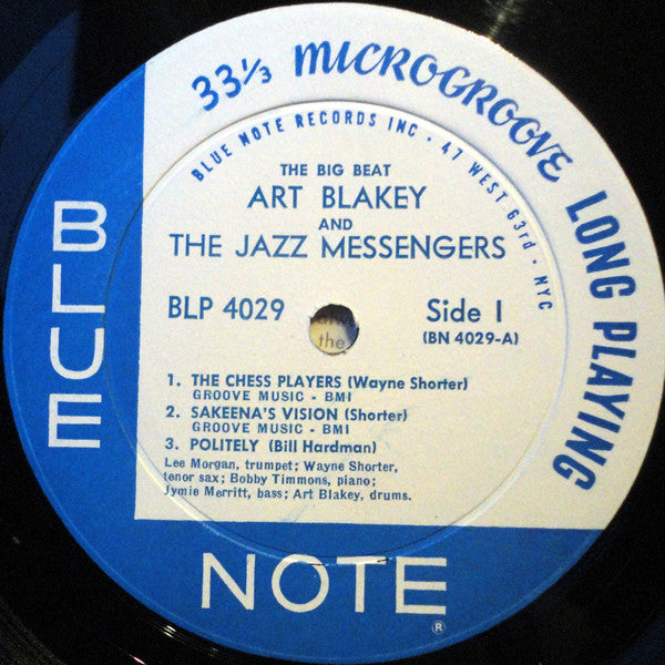 Art Blakey & The Jazz Messengers : The Big Beat (LP, Album, Mono)