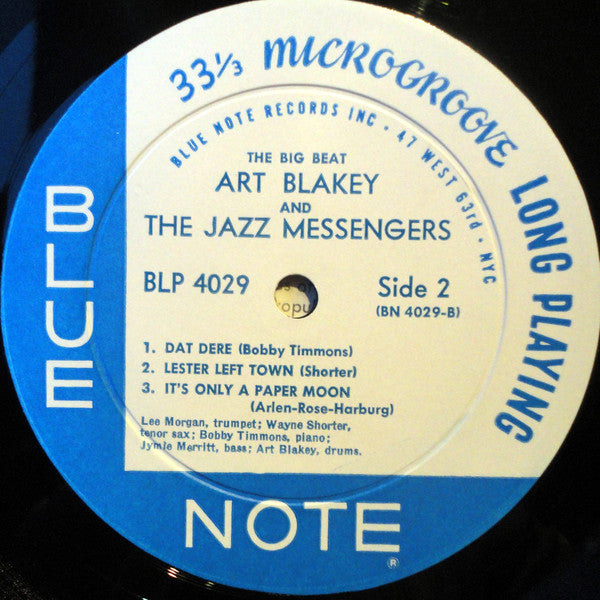 Art Blakey & The Jazz Messengers : The Big Beat (LP, Album, Mono)