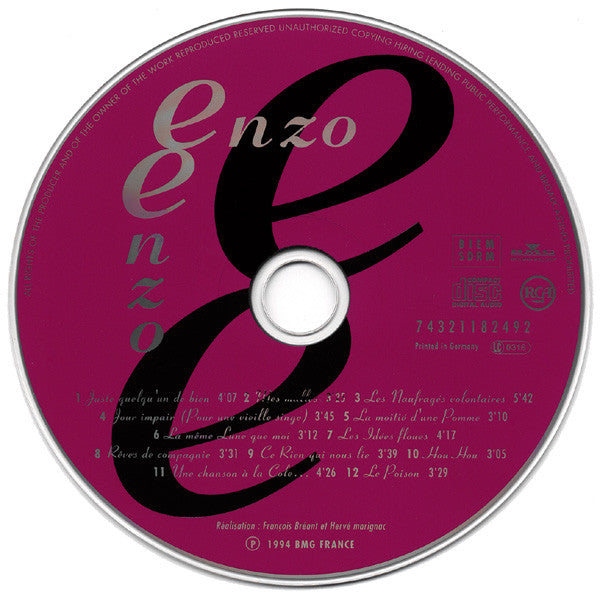 Enzo Enzo : Deux (CD, Album)