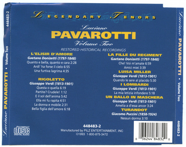 Luciano Pavarotti : Volume Two (CD, Comp)