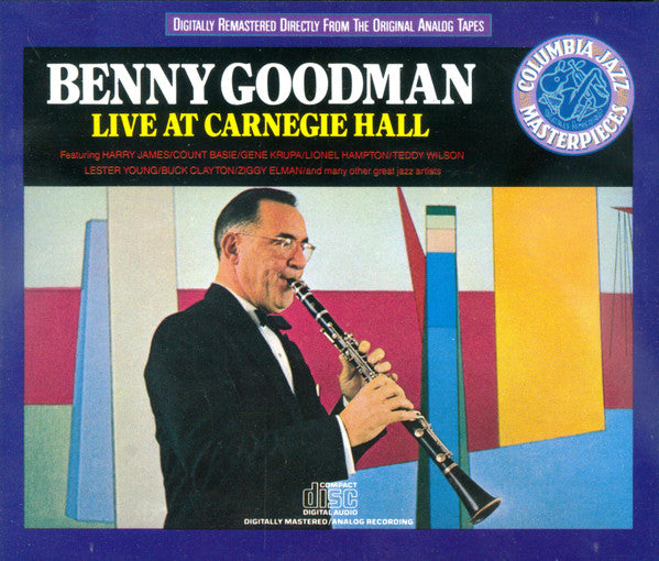 Benny Goodman : Live At Carnegie Hall (2xCD, Album, RE, RM)