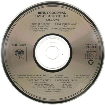 Benny Goodman : Live At Carnegie Hall (2xCD, Album, RE, RM)