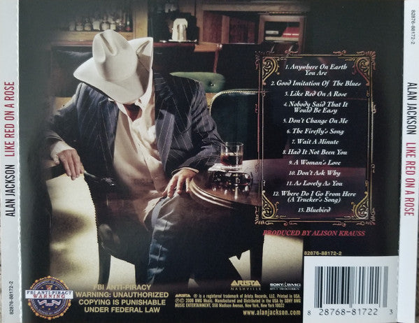 Alan Jackson (2) : Like Red On A Rose (CD, Album, Son)